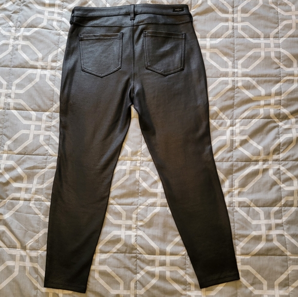 Liverpool Skinny Coated Pant Black 12P - Picture 3 of 4
